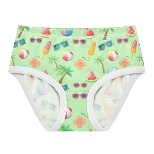 Girls' Underwear Summer Beach Green Toddle Brief Panties 2302584