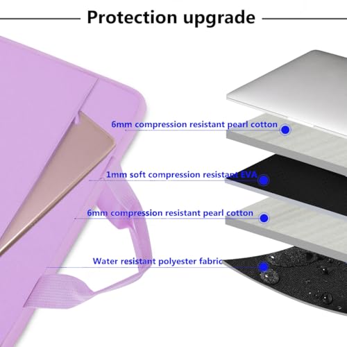 Image of Hseok Laptop Sleeve 13-14 Inch Case Briefcase Compatible with MacBook Neo Pro 14 M5 /M4 /M3 /M2 /M1, All Models 13.3 Mac Air /Pro, XPS 13 14, Most Popular 13 inch-14 inch Notebooks,L01P01