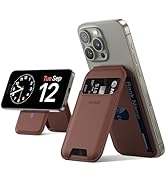 【2023新登場・重さ改良】 Lamicall MagSafe対応 カード ケース スマホ スタンド : magsafe 財布 3枚収納 マグセーフ ウォレット カードケース マグネット カード...