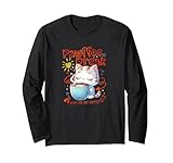 Photo Gallery gatto kawaii con caffè, caffeina carina e felino design maglia a manica Photo Gallery gatto kawaii con caffè, caffeina carina e felino design maglia a manica