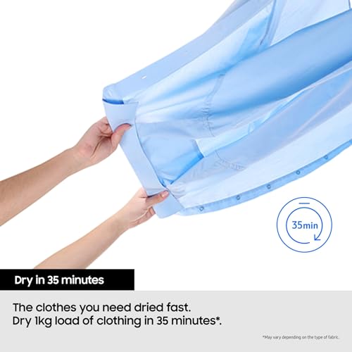 Samsung Series 5 DV80CGC0A0ABEU with OptimalDry and SmartThings, Heat Pump Tumble Dryer, 8kg - 5