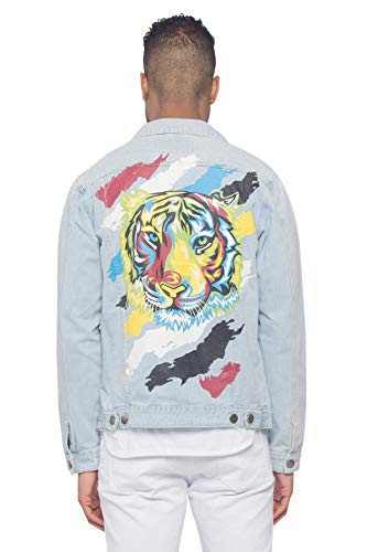 Image of VICTORIOUS Men's Distressed Denim Jacket