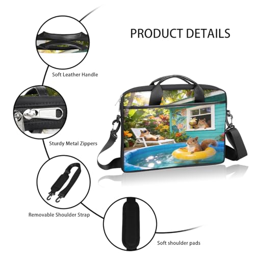 Bolso para laptop 15 pulgadas con correa ajustable miniatura 4