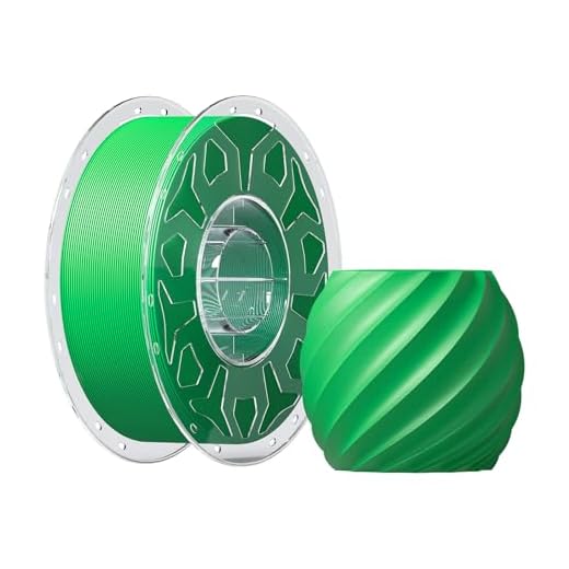 Creality PLA Filament 1.75mm Green, 3D Printer Filament 1kg (2.2lbs) Spool, High Toughness & Warp-Free, Dimensional Precision ±0.03mm, Printing Filament for All FDM 3D Printers