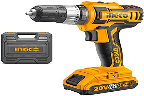 Ingco Cidli200215 Taladro A Batería 20 V Atornillador Inalámbrico Con 2 Baterías, Cargador Y Maletín Ingco Cidli200215 Taladro A Batería 20 V Atornillador Inalámbrico Con 2 Baterías, Cargador Y Maletín