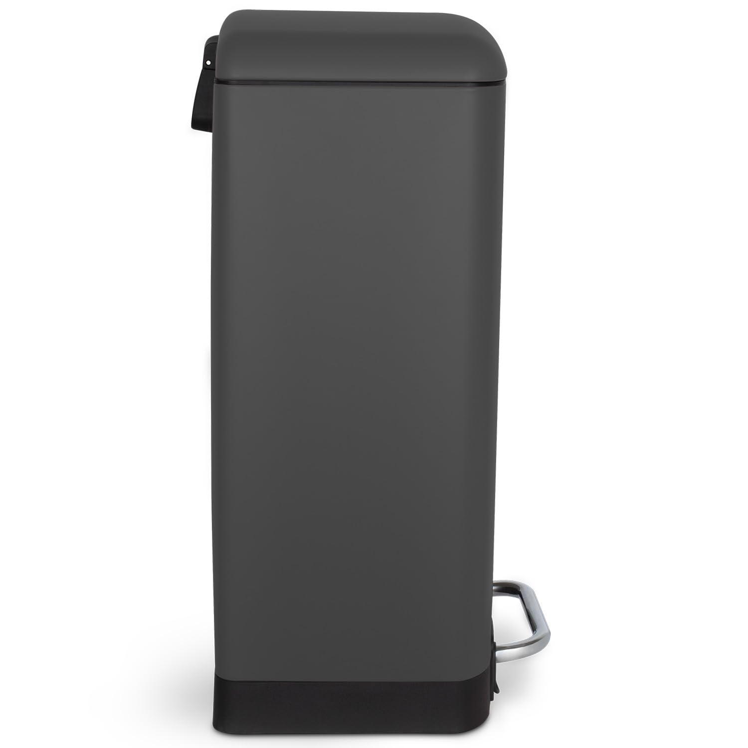 Les Collectors, Cubo de Cocina a Pedal Nº831, Acero Inoxidable, Capacidad 40L, Compatible con Bolsas de 50L, Compacto, Cierre silencioso, Cubo Interior extraíble, Acabado Mate, Gris Antracita