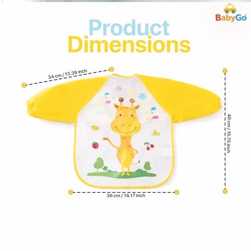 Image of BabyGo Cotton Baby Tie Button Bibs | Soft, Washable Feeding Bibs for Kids, Adjustable, Reusable, Gentle on Skin, Comfortable & Ideal for Mealtime, Perfect for Infants & Toddlers | Multicolor