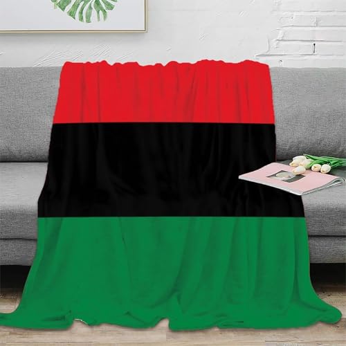 Couverture drapeau africain 3D jeté de canapé microfibre 150x200cm