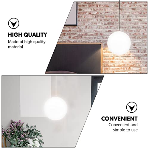 Vaguelly 551638IN36D0D9NWYB9A 5Inch Glass Globes Shade For Light Fixtures - White Frosted Glass Globe Lamp Shades thumb #6