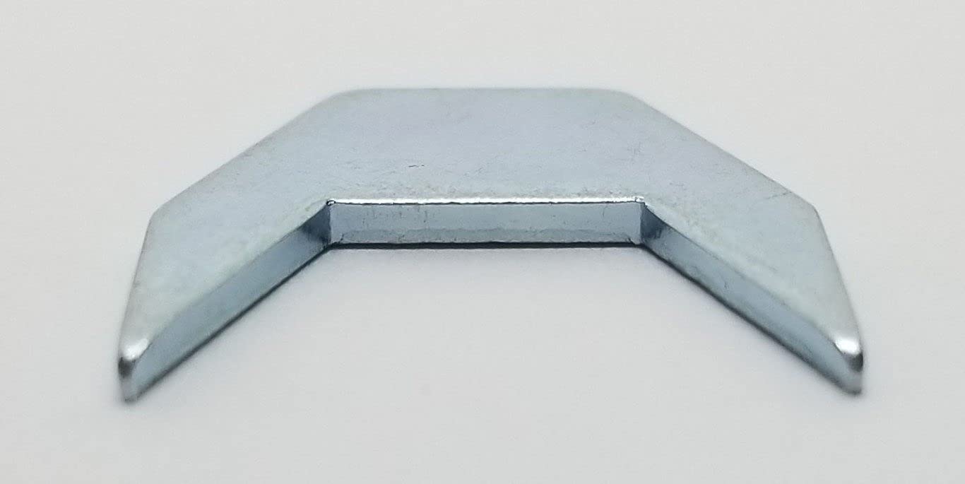 50 (Count) - 2 Prong Zinc Steel Drawer Stops Wood Cabinet 2 Prong Stop Block Slide Antique Vintage Retro