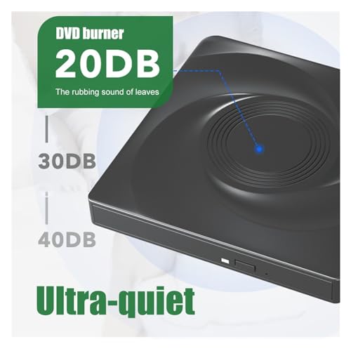 Lecteur CD/DVD externe ultra rapide Plug and Play avec câble Type-C