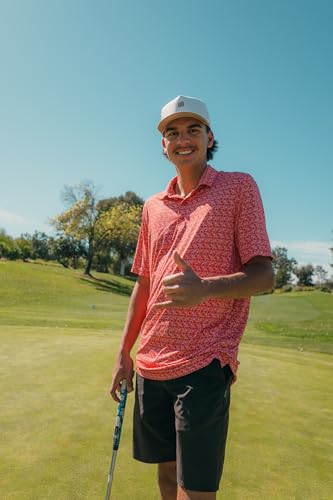 Image of BRIMZ Golf Performance Hat - Tee Holder & Magnetic Brim - Breathable Sweat & Water Resistant Golfing Snapback Cap