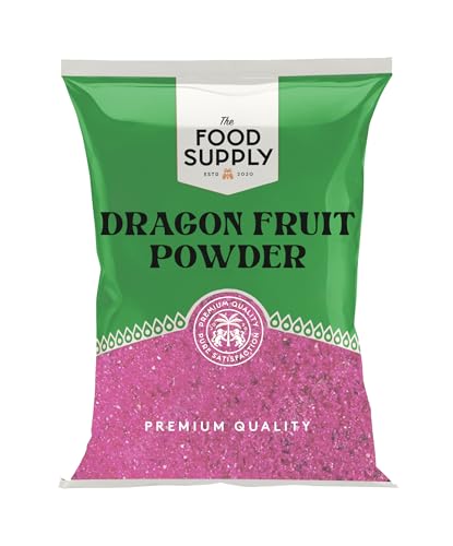 Freeze Dried Fruit Powder Finely Milled Dehydrated Fresh Edible Tropical for Baking Smoothie Fruit Flavour Icing (Dragon fruit Powder 100g)