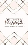 Internet Password Logbook: A Password Journal, Log Book & Notebook for Organization 0090 Pink & White
