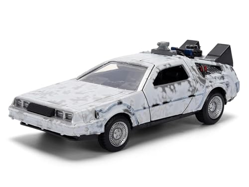 Modelo de auto Back to the Future 1:32 aniversario 40 años miniatura 2
