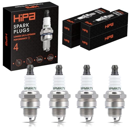 Hipa BPMR7A Spark Plug for NGK 6703 Champion RCJ6Y RCJ7Y Copper (4 Pack)