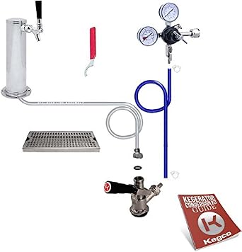 Kegco Deluxe Tower Kegerator Conversion Kit - No CO2 Tank - DTCK-542_NT