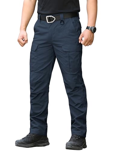 image for CARWORNIC Men's Ripstop Tactical Pants Waterproof Lightweight Work Pan
