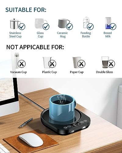 Accwork Scaldatazze Scalda Tazze da Caffè, Scalda