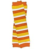 juDanzy Christmas and Halloween baby and toddler Leg Warmers for Girls and Boys (One Size, Candy Corn)