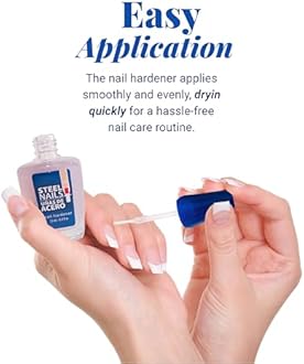 Steel Nails: Nail Strengthener & Clear Nail Polish for Damaged Nails, Hardener & Growth, Nail Repair, Keratin Treatment, Nail Growth Treatment – Hard as Nails with Extra Strength.