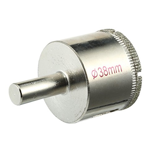 Broca para vidrio de 38mm con punta de diamante miniatura 1