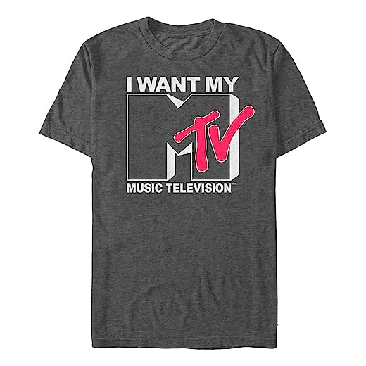 Nickelodeon Men's Want Logo T-Shirt, Premium Charcoal Heather, 4XL