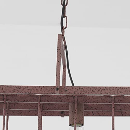 2-Light Wine Bottle Chandelier Pendant Lamp Vintage Chandelier Light Fixture Rustic Wine Rack Pendant Light Art Decor Adjustable Height For Island, Restaurant, Loft, Bar, Shop (Bottle Not Included) #TOP2