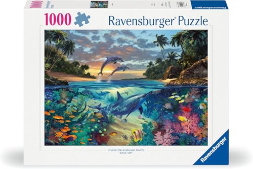 Ravensburger 12000646 - Koraal Baai - puzzle 1000 pezzi – puzzle adulti e ragazzi da 14 anni, puzzle mare