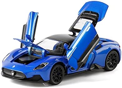 Alloy Collectible Blue Maserati MC20 Pull Back Vehicles Diecast Toy Cars Model