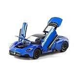 Alloy Collectible Blue Maserati MC20 Pull Back Vehicles Diecast Toy Cars Model