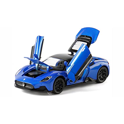 Alloy Collectible Blue Maserati Mc20 Pull Back Vehicles Diecast Toy Cars Model #TOP23