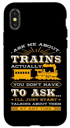 iPhone X/XS Train Rail Transport Freight Railway Steam Locomotive Case