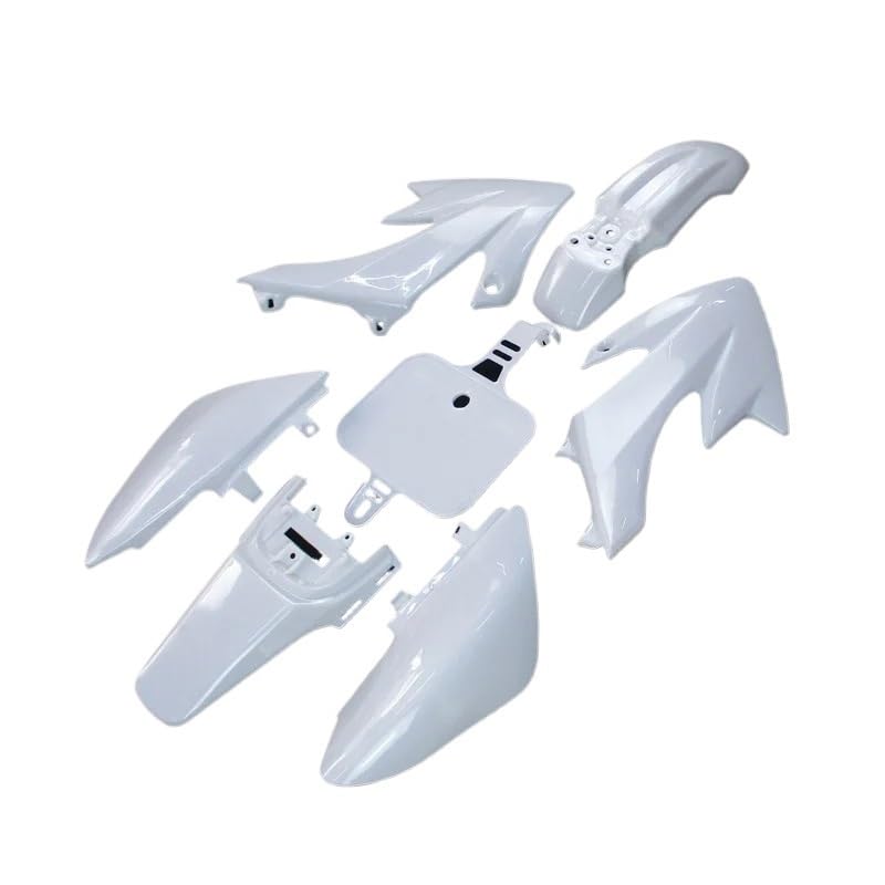 WPHYGMK Pièces de Rechange pour Motos Carénage Blanc en Plastique pour Honda XR50 CRF50, pour Pit Dirt Bike, SSR, Thumpstar, YCF, Stomp, Coolster, Pitsterpro...