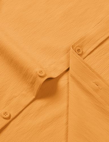 Image of JEMITOP Mens Stretch Wrinkle Free Texture Shirts