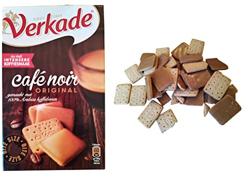 Verkade Café Noir | Verkade Cookies | Café Noir Cookies from Holland | European Cookies with Coffee Flavor | Pack of 7.05 Ounce
