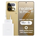realme 16 Pro+ 5G Smartphone 12+512GB, Gold