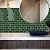 Tiwoos Thick Green Peel and Stick Backsplash Subway Tile 3D Brick Self Adhesvie Wall Tiles for Kitchen Bathroom (10-Sheet, 12"×12")