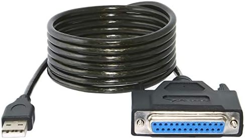 Sabrent USB 2.0 to DB25F Parallel Printer Cable (colors may vary) (USB-DB25F)