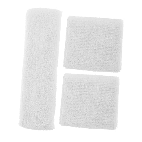 GANAZONO 1set Comfortable Sports Wristband Headband Sweat-Absorbing Breathable and Elastic for Volleyball Basketball Yoga and Fitness Headband Wrist Guards for All Activities