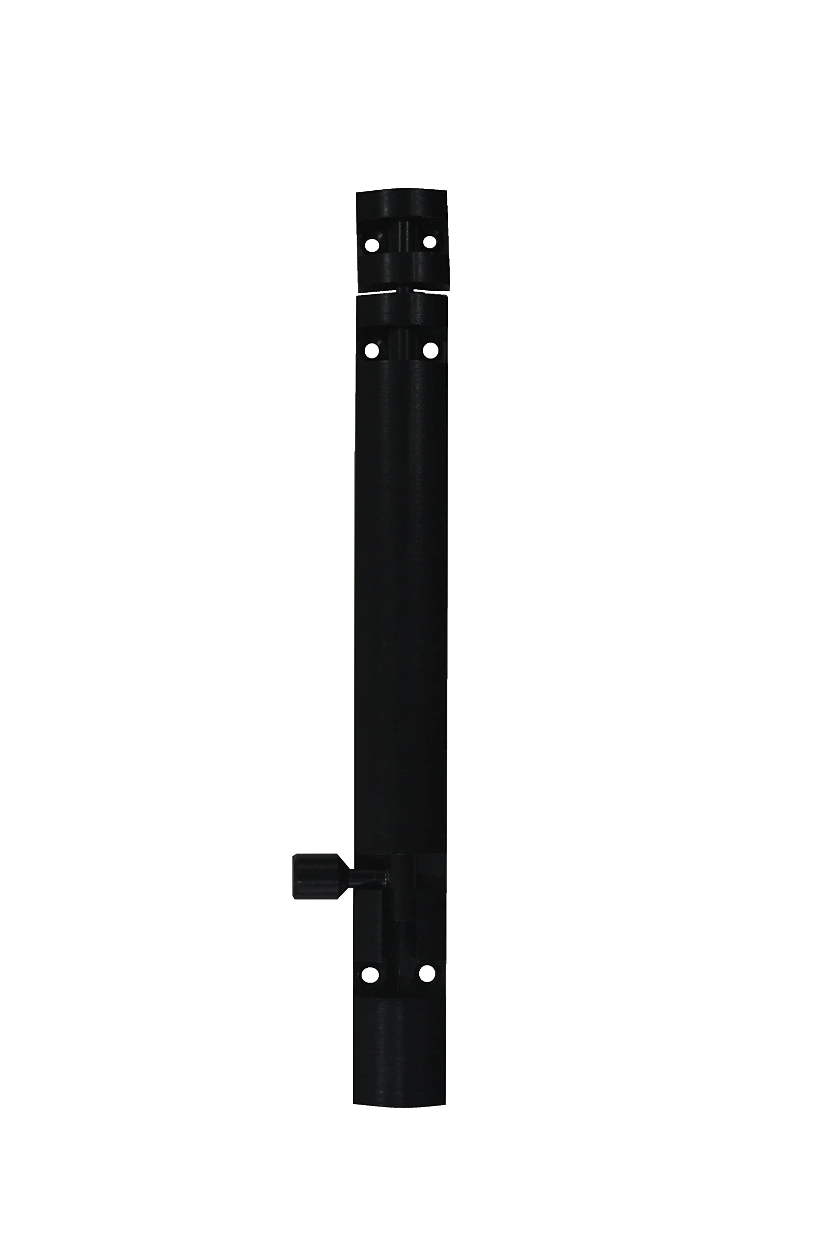 DHAKAD Lot de 2 boulons tour en acier inoxydable finition noire 600 mm