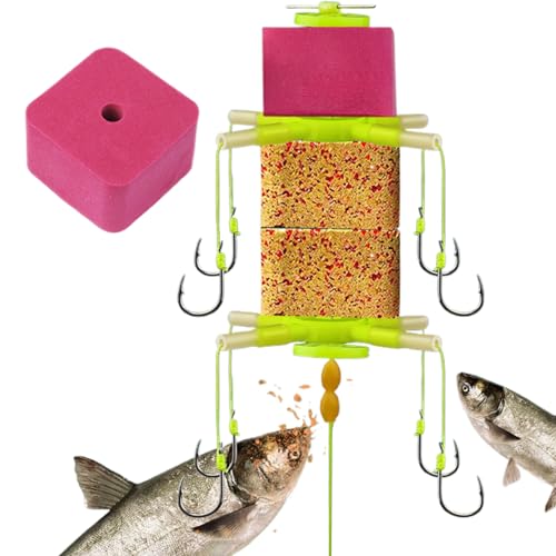 Hameçons pour Carpe - Hameçons Carpe Équipement Pêche,Accessoires pour Montage avec Porte-Leurres Anti-Accrochage pour Pêcheurs Passionnés