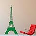 Produktbild guijiumai Paris Turm Wahrzeichen Landschaft Silhouette Vinyl Wandaufkleber Büro College Dormi Wohnzimmer Wohnkultur Wandtattoo C 6 57x125 cm