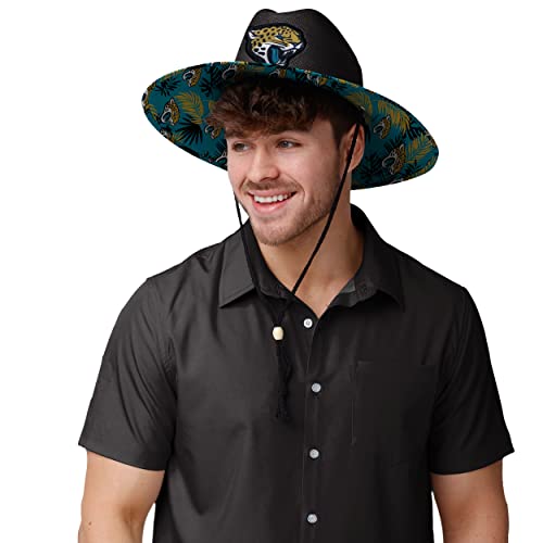 Image of FOCO Jacksonville Jaguars NFL Team Color Straw Hat