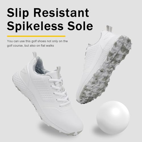 ULTIANT Women Golf Shoes Spikeless Waterproof Golf Sport Sneakers Size5-9.52