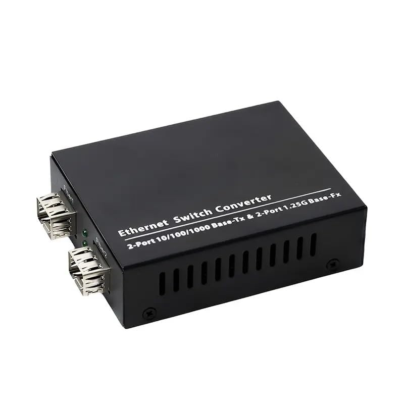 10/100/1000 SFP Media Converter- 2 RJ45 Ethernet Ports 1000Mbps, 2 SFP Fiber Slots 1.25G (Without SFP Module) 0~120KM Supported- 1 Pcs (1 Year Warranty)-image-49