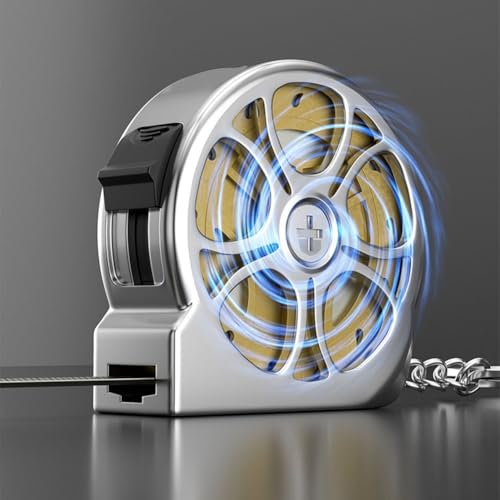 Stainless Steel Metric Tape Measure 2M Retractable Ruler Having Water- Rustproof Hollow Design Plus Abs Shell for Simple Cleaning Pocket Carry and Home Workshop Measuring Tasks（Gold）