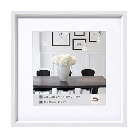 Walther design Picture Frame, White, 8x8 inch (20x20 cm) Cover