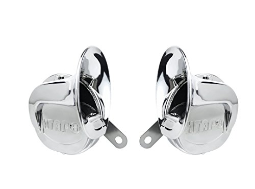 Bocina de coche estilo caracol cromado u0096 2 unidades u0096 tono alto y bajo 12 V