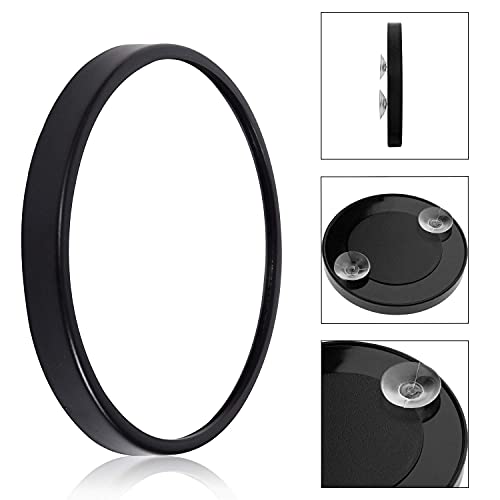 REVELÉ 12X Magnifying Makeup Mirror with Suction Cups, Portable 6 Inch Travel Mirror for Makeup, Tweezing, and Skincare